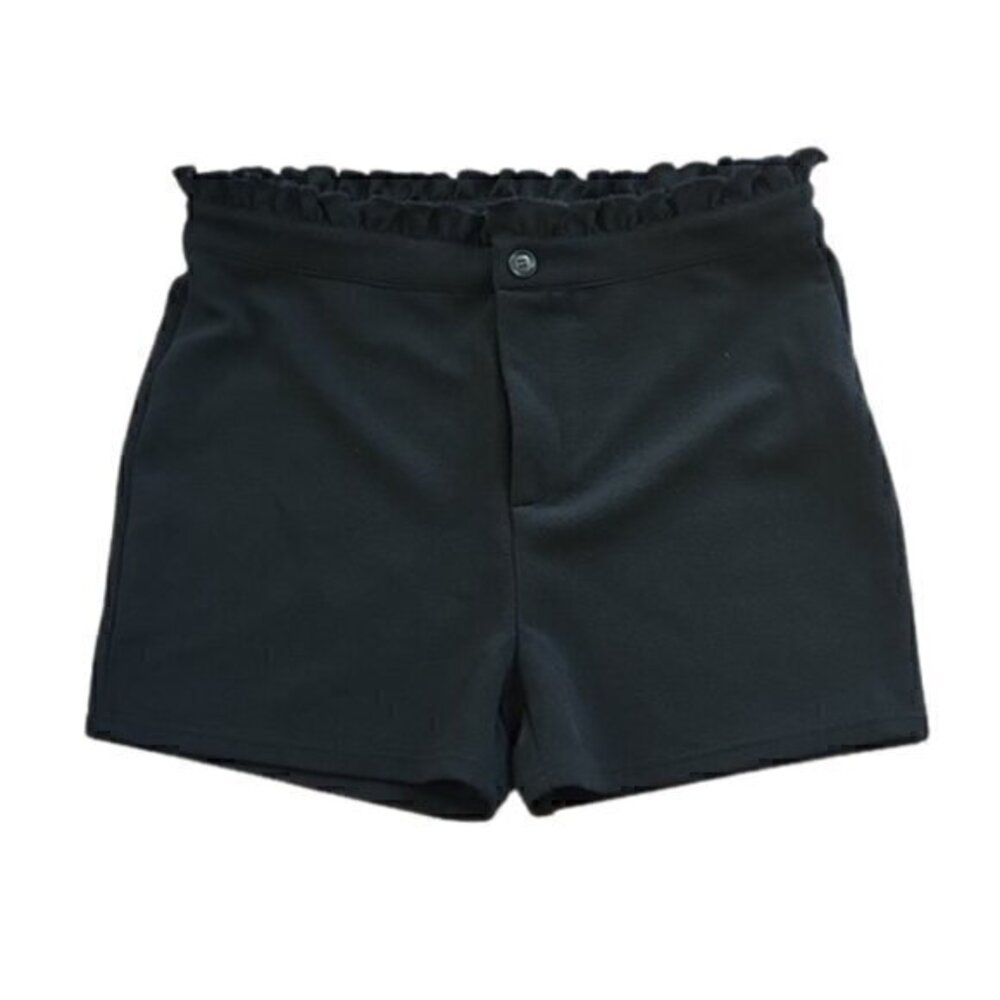[Shein] Black Hi Rise Dress Shorts - Size XL